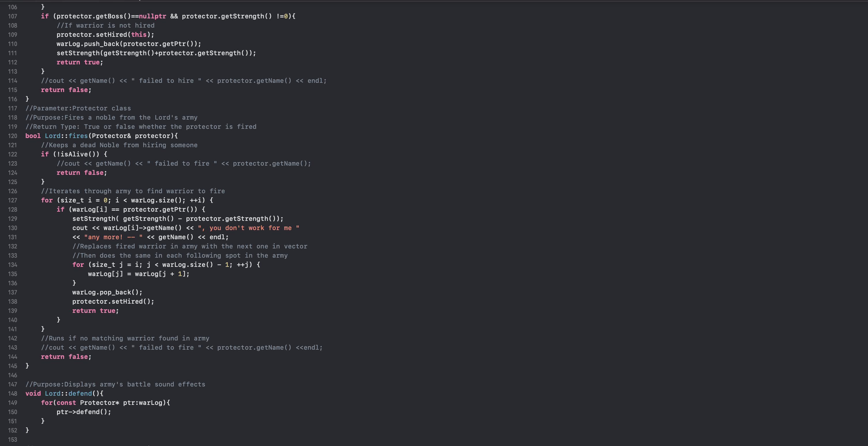 Screenshot of Noble C++ File